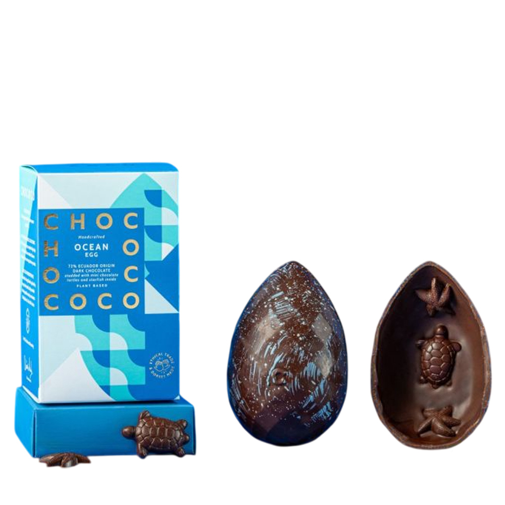 Chococo 72% Ecuador Dark Chocolate Ocean Egg 175g